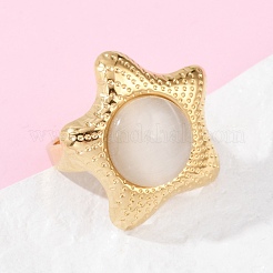 304 Stainless Steel Adjustable Finger Rings&nbsp;RJEW-S629-07G