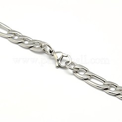 Tarnish Resistant Fashionable 304 Stainless Steel Figaro Chain Necklaces for Men&nbsp;LS-STAS-A028-N016P