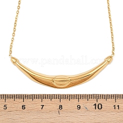 304 Stainless Steel Cattle Horn Pendant Necklaces&nbsp;NJEW-C101-02G