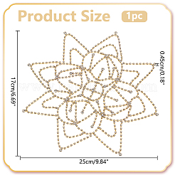1Pc Rhinestone Mesh Headpiece Cap&nbsp;OHAR-WR0001-03G