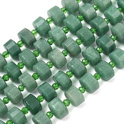 Natural Green Aventurine Beads Strands&nbsp;G-G453-G14-7x12mm