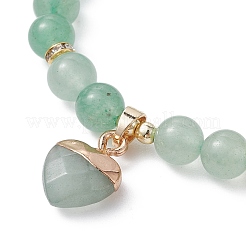 Natural Green Aventurine Round Beaded Stretch Bracelets&nbsp;BJEW-JB09727-05