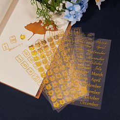 24 Sheets 6 Styles Waterproof PET Adhesive Stickers&nbsp;DIY-SZ0001-97