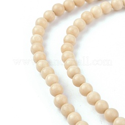 Natural Fossil Beads Strands&nbsp;G-E110-4mm-2