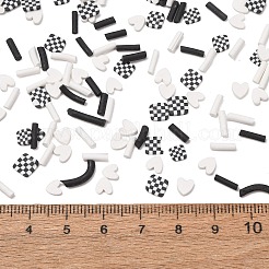 Handmade Polymer Clay Cabochons & ABS Imitation Pearl Beads&nbsp;PY-CBA6E6D-01