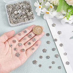 300Pcs 15 Style Tibetan Style Alloy Bead Caps&nbsp;FIND-GO0002-02