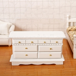 MDF Board Nightstand with Drawer Miniature Ornaments&nbsp;PW-WG05A12-01