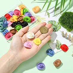 36Pcs 12 Colors Opaque Acrylic Beads&nbsp;SACR-CJ0001-84