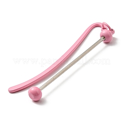 Iron & Alloy Bookmarks with Beadable Bar Pendant&nbsp;AJEW-G055-02B
