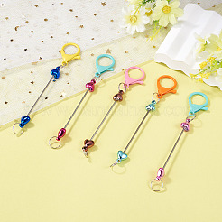 5Pcs Iron Beadable Keychain Bar&nbsp;KEYC-TAD0001-13