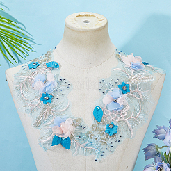 Polyester Embroidery Lace Sewing Ornaments&nbsp;DIY-WH2031-077B-02