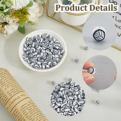 200Pcs Handmade Polymer Clay Beads&nbsp;CLAY-SC0002-51A