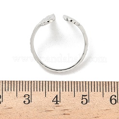 304 Stainless Steel Wing Open Cuff Rings for Women&nbsp;LS-RJEW-A086-05P