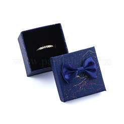 Ribbon Bow Cardboard Rings Jewelry Gift Boxes&nbsp;CBOX-N013-023