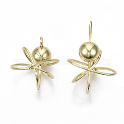 Rack Plating Alloy Wire Wrapped Pendants&nbsp;PALLOY-S132-152LG-RS