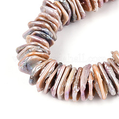 Natural Baroque Keshi Pearl Beads Strands&nbsp;PEAR-S018-05D-01