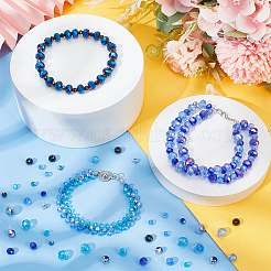 1025Pcs 15 Style Electroplate Transparent Glass Beads Sets&nbsp;EGLA-NB0001-27