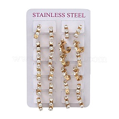 201 Stainless Steel Hoop Earrings&nbsp;EJEW-D354-15G