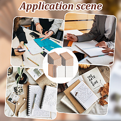 30Pcs Rectangle Kraft Paper A5 Loose-leaf Notebook&nbsp;AJEW-WA0001-51