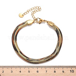 304 Stainless Steel Snake Chain Bracelets for Women&nbsp;BJEW-C103-02G