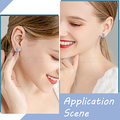 600Pcs 316 Surgical Stainless Steel Flat Round Blank Peg Stud Earring Settings&nbsp;STAS-BBC0011-04A