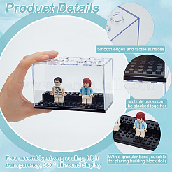 Plastic Minifigures Display Case&nbsp;AJEW-WH0561-29