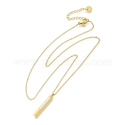 Ion Plating(IP) 304 Stainless Steel Pendant Necklace&nbsp;NJEW-K255-16G