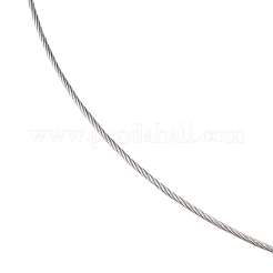 Stainless Steel Wire Necklace Cord DIY Jewelry Making&nbsp;X-TWIR-R003-23A