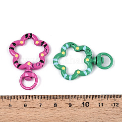 Spray Painted Alloy Swivel Snap Hook Clasps&nbsp;PALLOY-T090-75