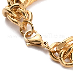 1Pc Fashionable 304 Stainless Steel Cuban Link Chain Bracelets&nbsp;BJEW-DJ0001-80