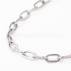 Non-Tarnish 304 Stainless Steel Cable Chain Bracelet for Men Women&nbsp;BJEW-E031-05J-P