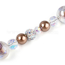 Glass and Acrylic and Imitation Pearl and Rhinestone Beads Strands&nbsp;MAK-T011-06M