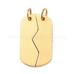 PVD Vacuum Plating Blank 304 Stainless Steel Split Pendants&nbsp;STAS-D188-01G