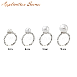Brass Finger Cup Peg Ring Settings&nbsp;KK-L184-58P