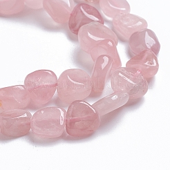 Natural Madagascar Rose Quartz Beads Strands&nbsp;X-G-G841-A07