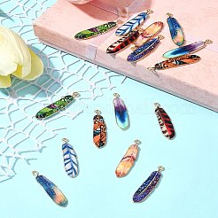 16Pcs 8 Styles Alloy Enamel Pendants&nbsp;FIND-FS0002-69
