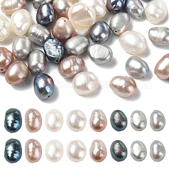 40Pcs 4 Colors Natural Cultured Freshwater Pearl Beads&nbsp;PEAR-YW0001-06