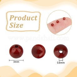 2 Strads Natural Red Jasper Round Beads Strands&nbsp;G-OC0005-70