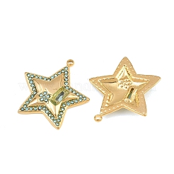 304 Stainless Steel Rhinestone Pendants&nbsp;SA-CBADC81-02G-02