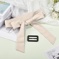 Tie a Knot Polyester Waist Belt with Plastic Buckle&nbsp;AJEW-WH20002-10B