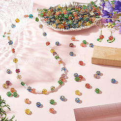500Pcs Plastic Flower Beads&nbsp;KY-TADJ0001-07A