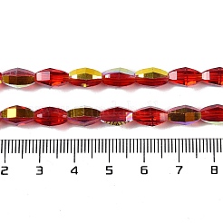 Electroplate Glass Beads Strands&nbsp;GLAA-Q101-03A-AB02