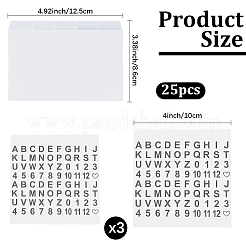 25 Sheets Paper Binder Dividers&nbsp;AJEW-CP0009-49B