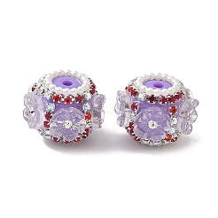 Flower Style Resin Rhinestone Beads&nbsp;CLAY-NH0003-05S
