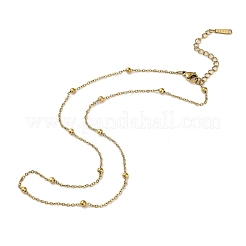 304 Stainless Steel Satellite Chain Necklaces for Women Men&nbsp;NJEW-Q028-12G