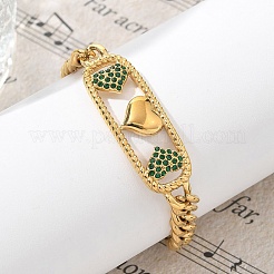 Rectangle 304 Stainless Steel Bracelets&nbsp;BJEW-R011-01G-03