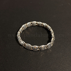 Ethnic Style Alloy Carved Beaded Stretch Bracelets for Unisex&nbsp;BI5144