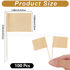 100Pcs Paper Flag Cocktail Picks&nbsp;DIY-CN0003-57A