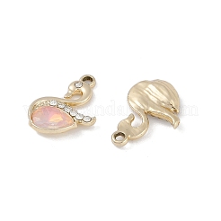 UV Plating Alloy with Mixed Color Glass Rhinestone Pendants&nbsp;FIND-M018-33G