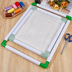 2Pcs 2 Styles Rectangle Plastic Embroidery Hoops&nbsp;TOOL-HS0001-01A